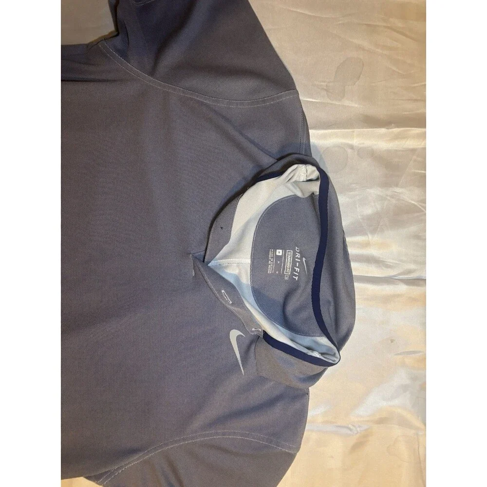 Nike Dri-FIT Blade Collar Men's Golf Polo Shirt Gray Size M Standard Fit
